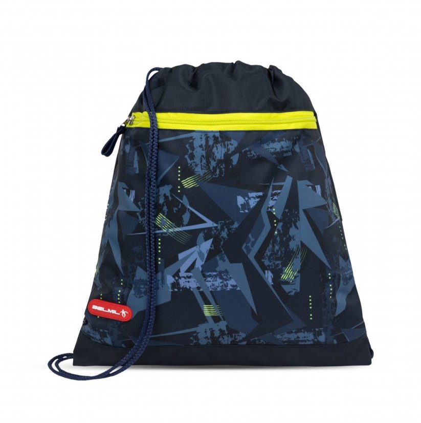 Školní aktovka Belmil 405-78 Classy Plus T-Rex Lime (set s penálem a sáčkem) + DÁREK