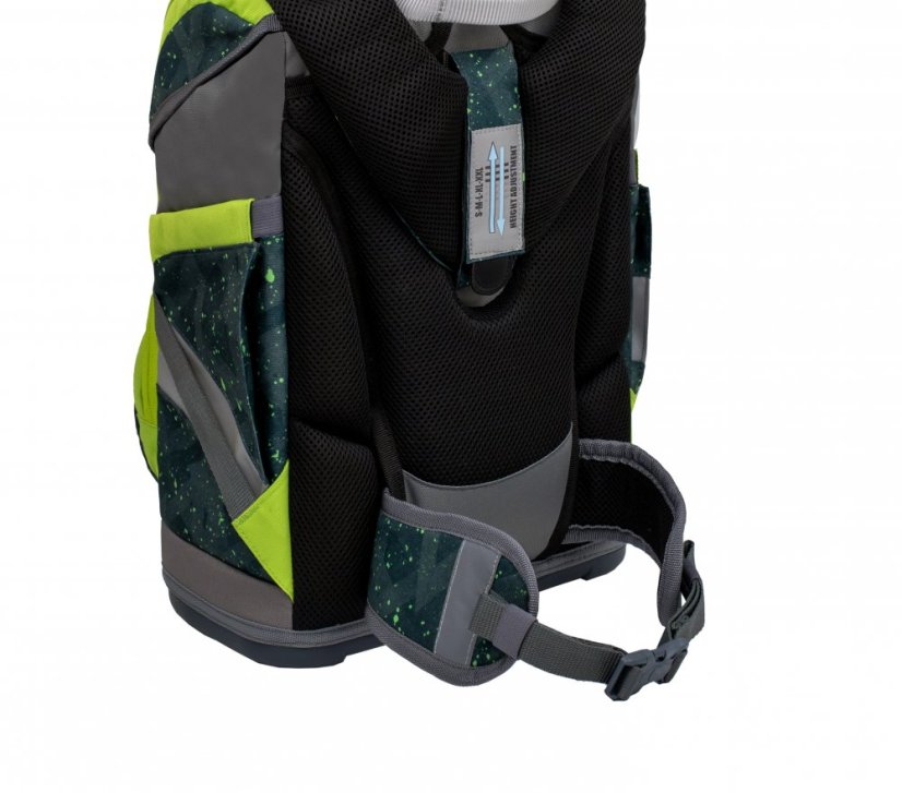 School backpack Belmil 405-51 Smarty Green Splash (set with pencil case and gym bag) + GIFT