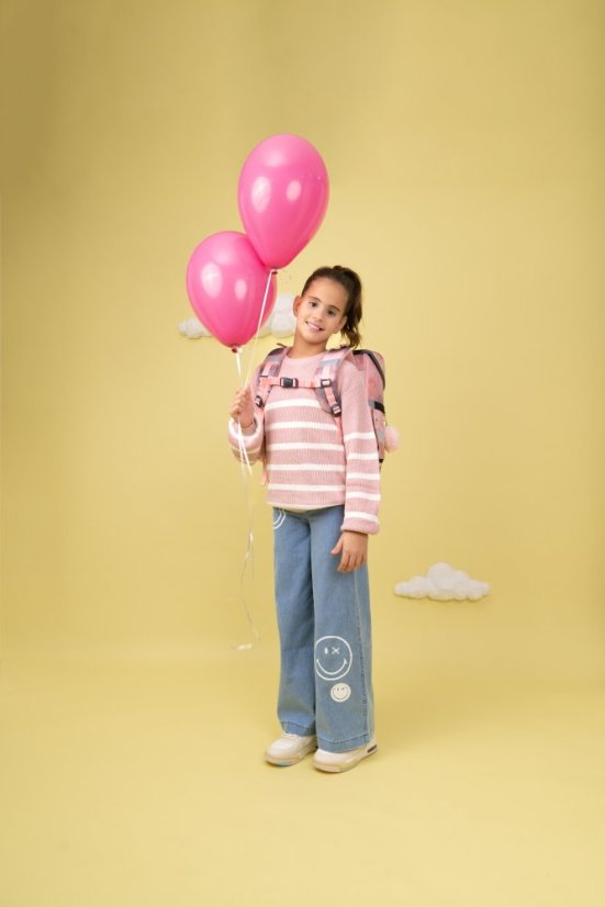 School bag Belmil 405-41 Compact Ballerina Black Pink (set with pencil case and gym bag) + GIFT