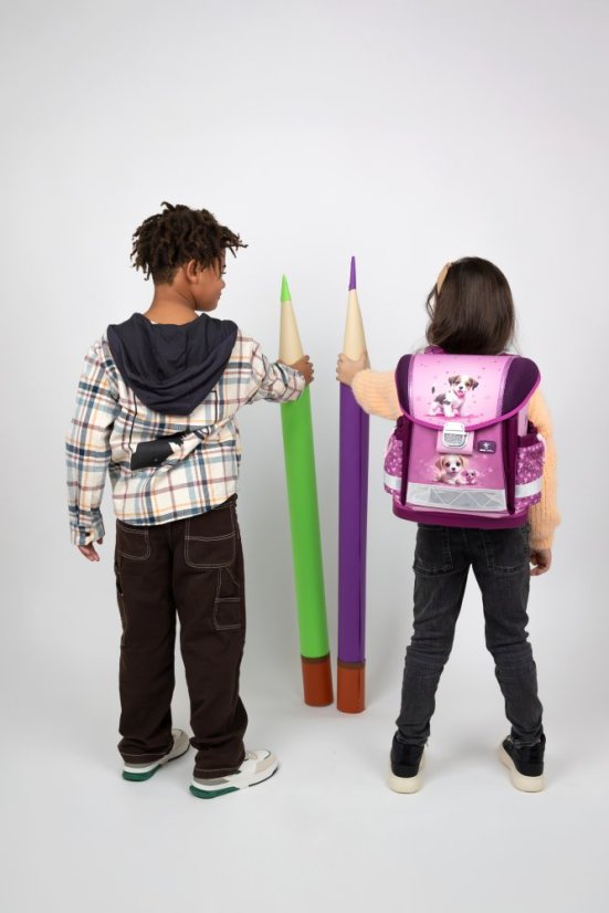 School bag Belmil 403-13 Classy Little Puppies (set with pencil case and gym bag) + GIFT