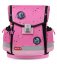 Školní aktovka Belmil 405-78 Classy Plus Pink Black (set s penálem a sáčkem) + DÁREK