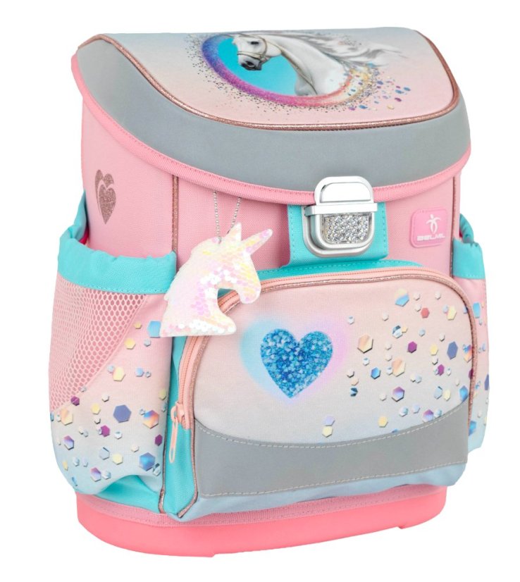 Školní aktovka Belmil 405-33 Mini-Fit Dream Hooves (set s penálem a sáčkem) + DÁREK