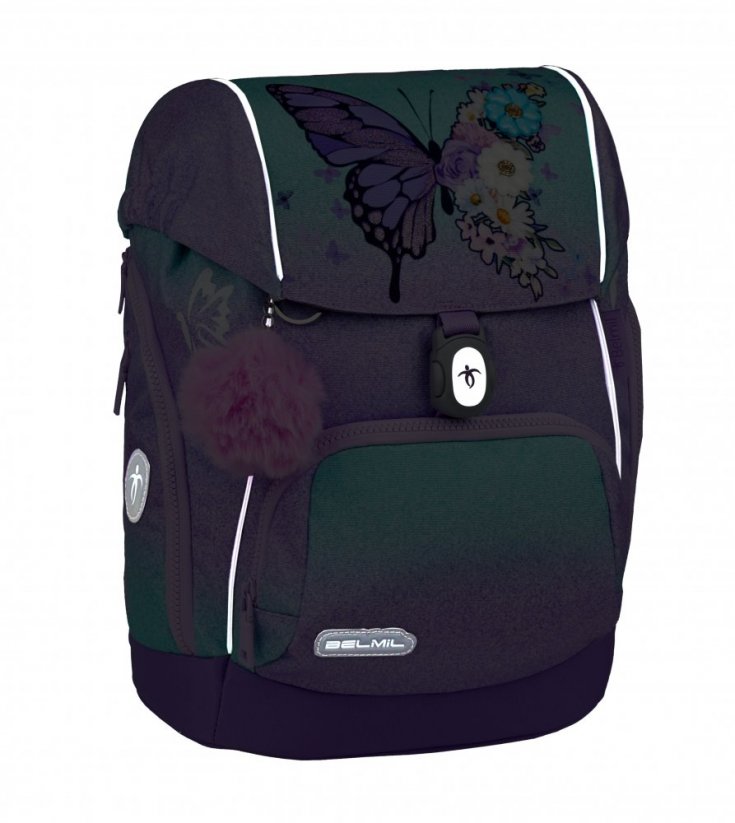 Iskolai hátizsák Belmil Premium 405-73/P Comfy Plus Serenity (szett táska, 2 tolltartó, tornazsák)