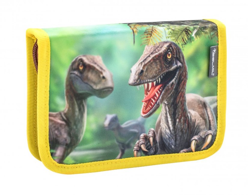 Tornister szkolny Belmil 405-33 Mini-Fit Dinosaur Park (zestaw z piórnikiem i workiem) + PREZENT