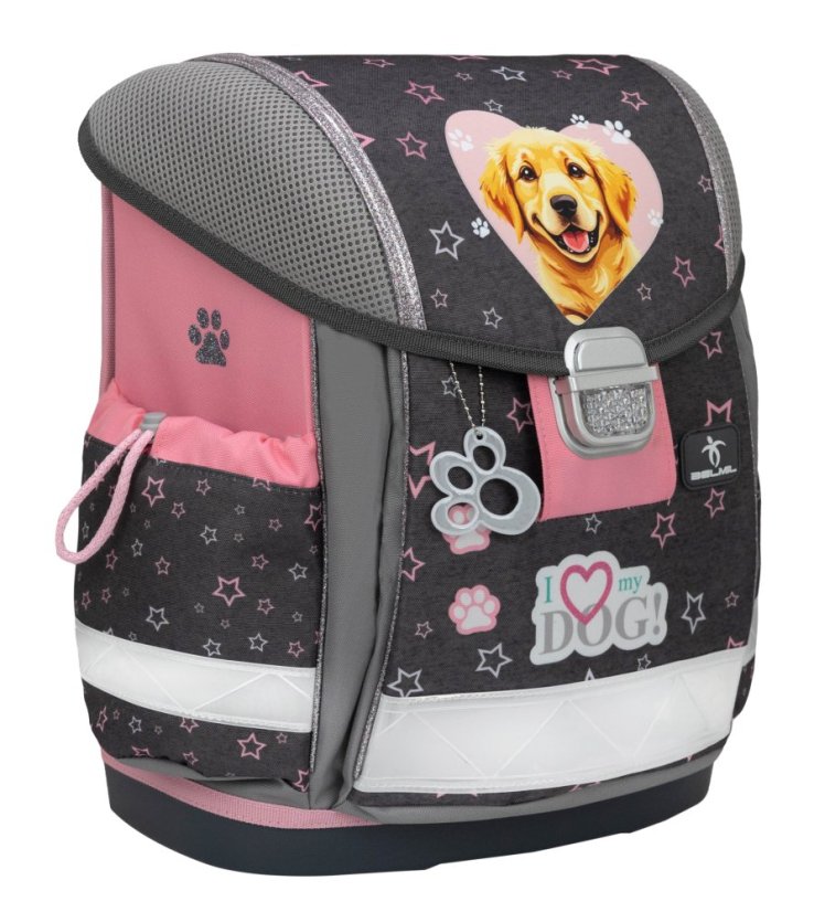 Školní aktovka Belmil 403-13 Classy Starry Paws (set s penálem a sáčkem) + DÁREK