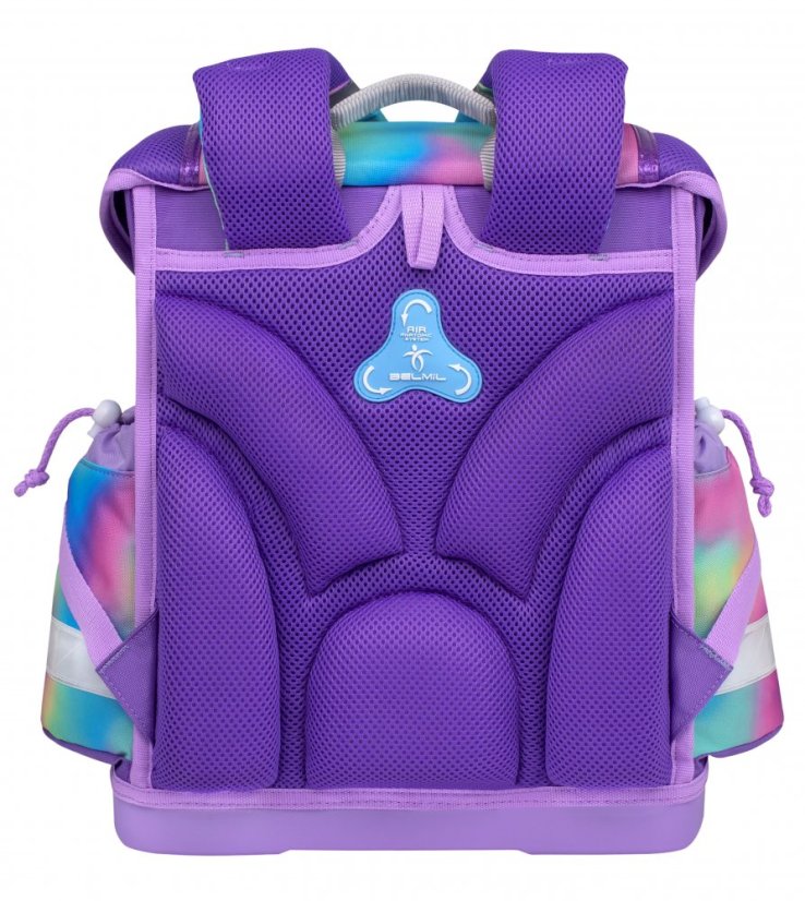Tornister szkolny Belmil 403-13 Classy Rainbow Color (zestaw z piórnikiem i workiem) + PREZENT