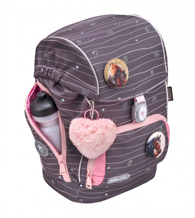 Školní batoh Belmil Premium 405-73/P Comfy Plus Mint (set s penálem, pouzdrem, sáčkem a 6 nálepek)