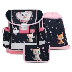 Školská taška Belmil 403-13 Classy Cute Kitten (set s peračníkom a vreckom)
