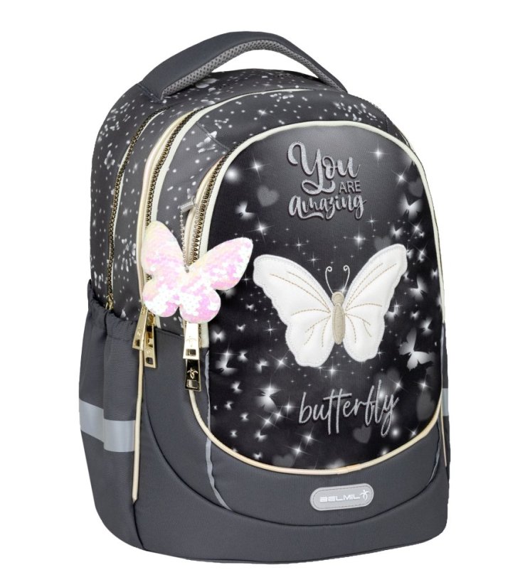 Plecak szkolny Belmil 338-87 Leisure Plus Amazing Butterfly