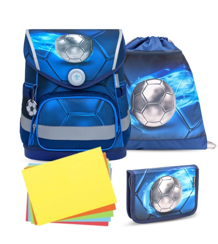 School bag Belmil 405-41 Compact Football 4 (set with pencil case and gym bag) + GIFT