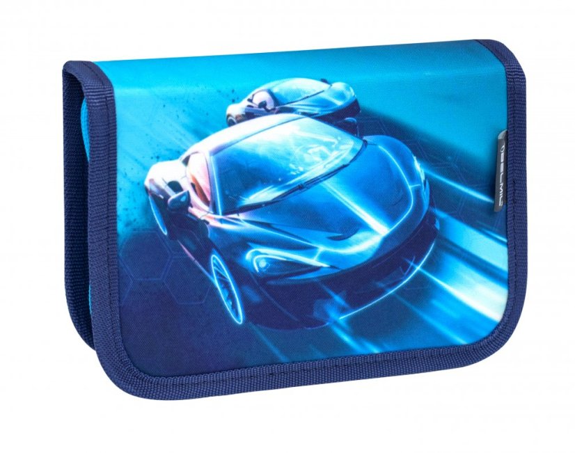 School bag Belmil 403-13 Classy Racing Blue Neon (set with pencil case and gym bag) + GIFT