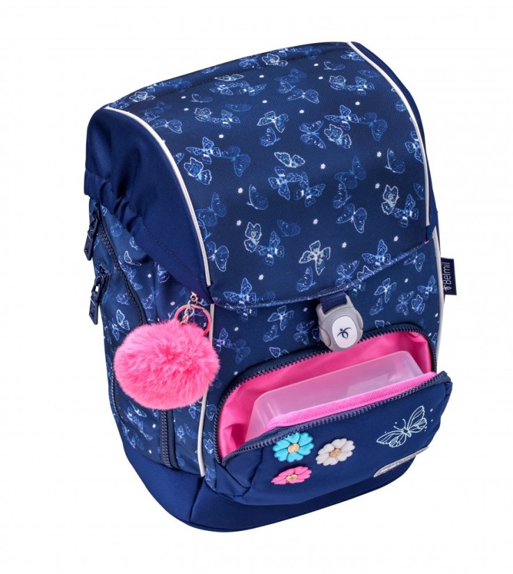 Plecak szkolny Belmil Premium 405-73/P Comfy Plus Sapphire (zestaw z 2 piórnikami i workiem)