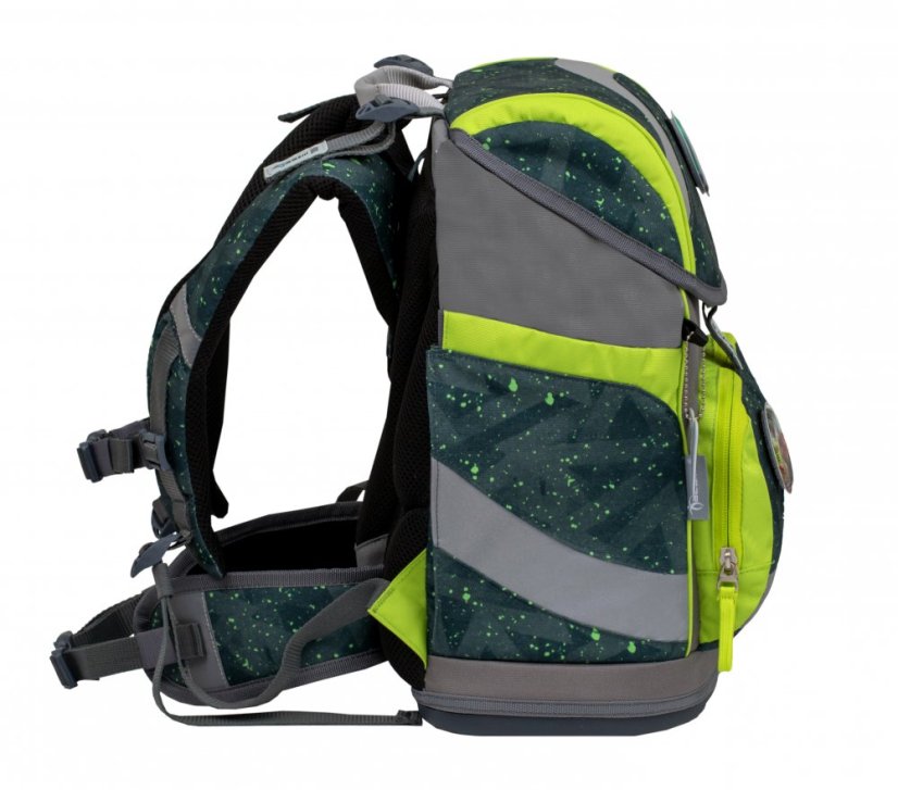 School backpack Belmil 405-51 Smarty Green Splash (set with pencil case and gym bag) + GIFT