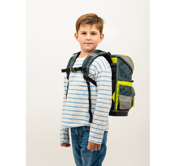 Školní aktovka Belmil 405-41 Compact T-rex Roar (set s penálem a sáčkem) + DÁREK