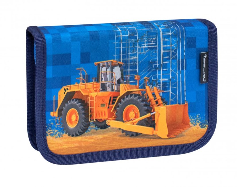 Školní aktovka Belmil 403-13 Classy Bulldozer (set s penálem a sáčkem) + DÁREK