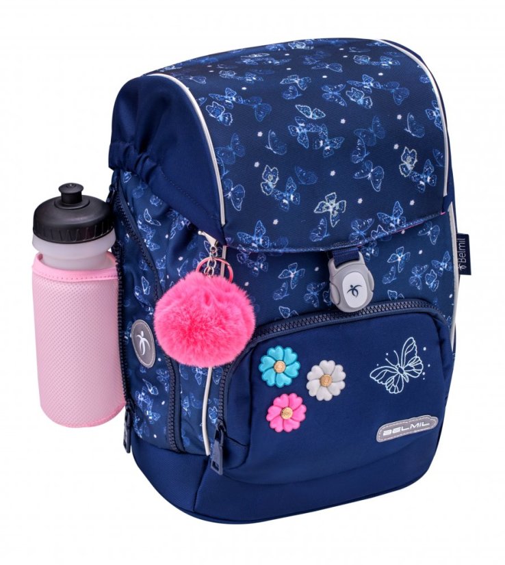 Plecak szkolny Belmil Premium 405-73/P Comfy Plus Sapphire (zestaw z 2 piórnikami i workiem)