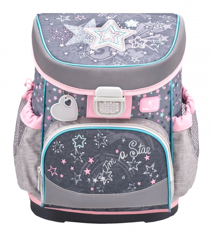 Školní aktovka Belmil 405-33 Mini-Fit Shine Like A Star (set s penálem a sáčkem) + DÁREK