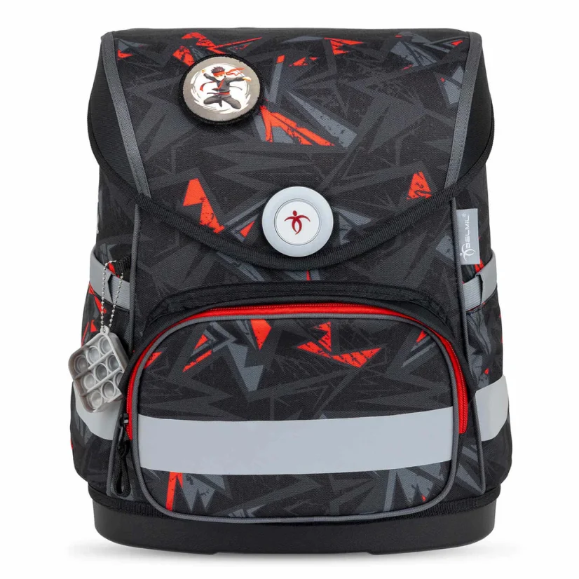 Školní aktovka Belmil 405-41 Compact Ninja (set s penálem a sáčkem) + DÁREK