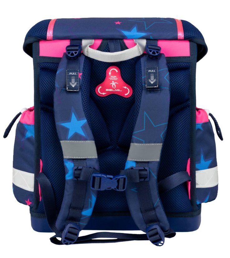Školní aktovka Belmil 403-13 Classy Sparkling Star (set s penálem a sáčkem) + DÁREK