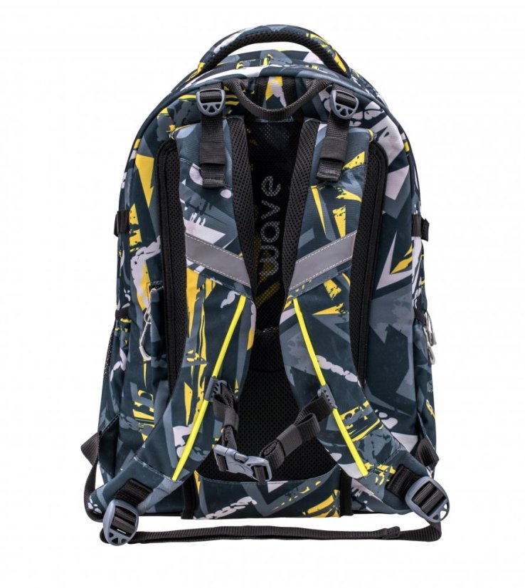 Školský batoh Belmil Wave 338-72 Infinity Yellow Graffiti
