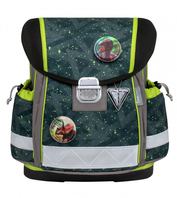 Školní aktovka Belmil 403-13 Classy Green Splash (set s penálem a sáčkem) + DÁREK