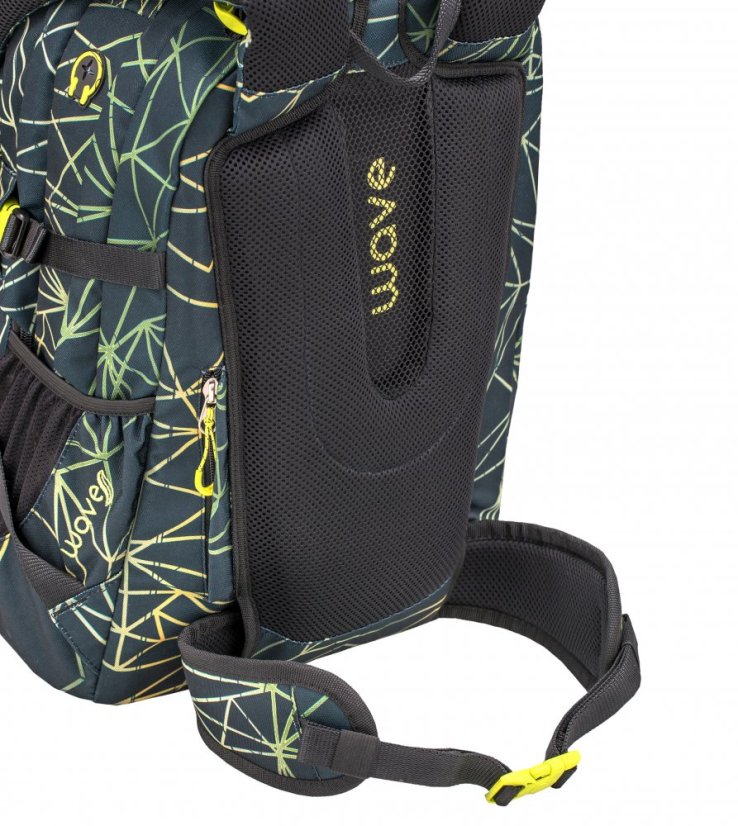 Školní batoh Belmil Wave 338-72 Infinity Stripes Green
