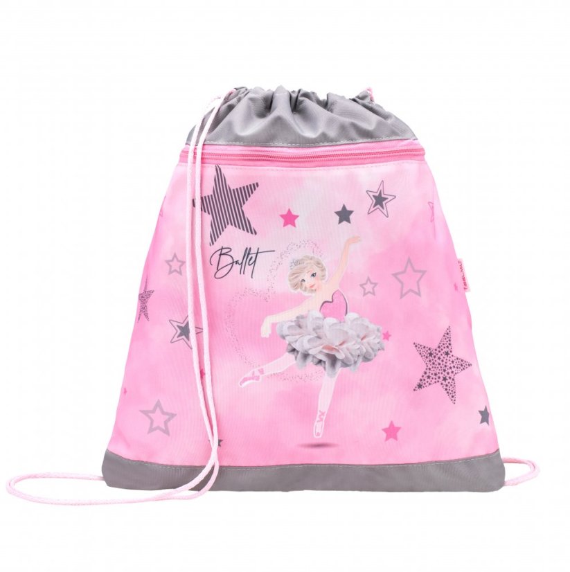 Školní aktovka Belmil 403-13 Classy Ballet Light Pink (set s penálem a sáčkem) + DÁREK