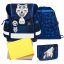 Školní aktovka Belmil 403-13 Classy Wolf Mosaic Grey (set s penálem a sáčkem) + DÁREK