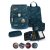 School backpack Belmil Premium 405-73/P Comfy Plus Orion blue (set with 2 pencil cases, gym bag and 4 patches)