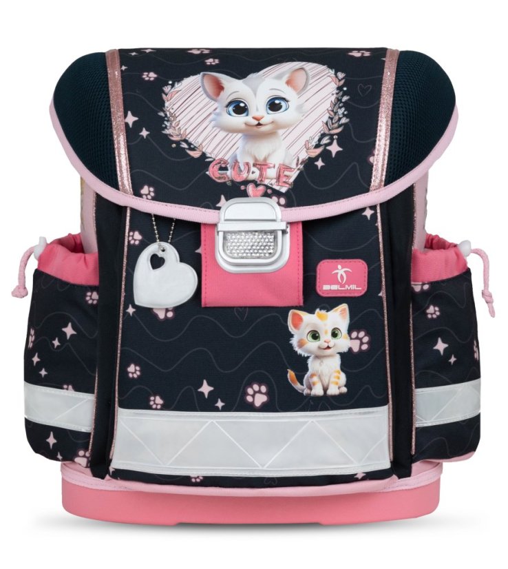 School bag Belmil 403-13 Classy Cute Kitten (set with pencil case and gym bag)