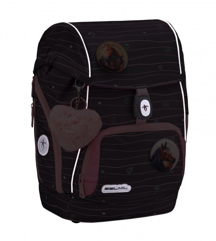 Školní batoh Belmil Premium 405-73/P Comfy Plus Mint (set s penálem, pouzdrem, sáčkem a 6 nálepek)