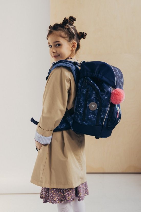 Plecak szkolny Belmil Premium 405-73/P Comfy Plus Sapphire (zestaw z 2 piórnikami i workiem)