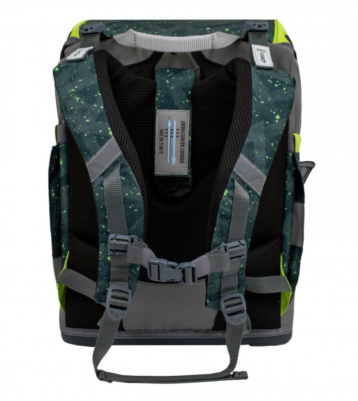 School backpack Belmil 405-51 Smarty Green Splash (set with pencil case and gym bag) + GIFT