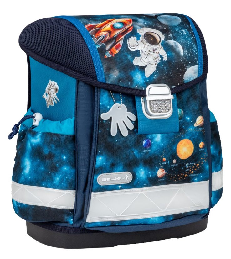 Školní aktovka Belmil 403-13 Classy Infinity Space (set s penálem a sáčkem) + DÁREK