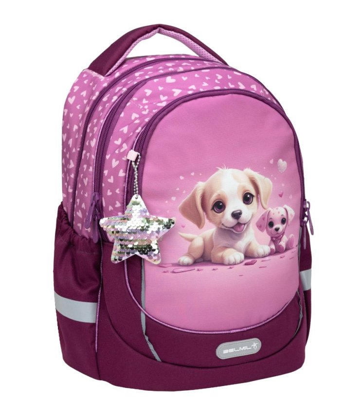 Školní batoh Belmil 338-87 Leisure Plus Puppy Love
