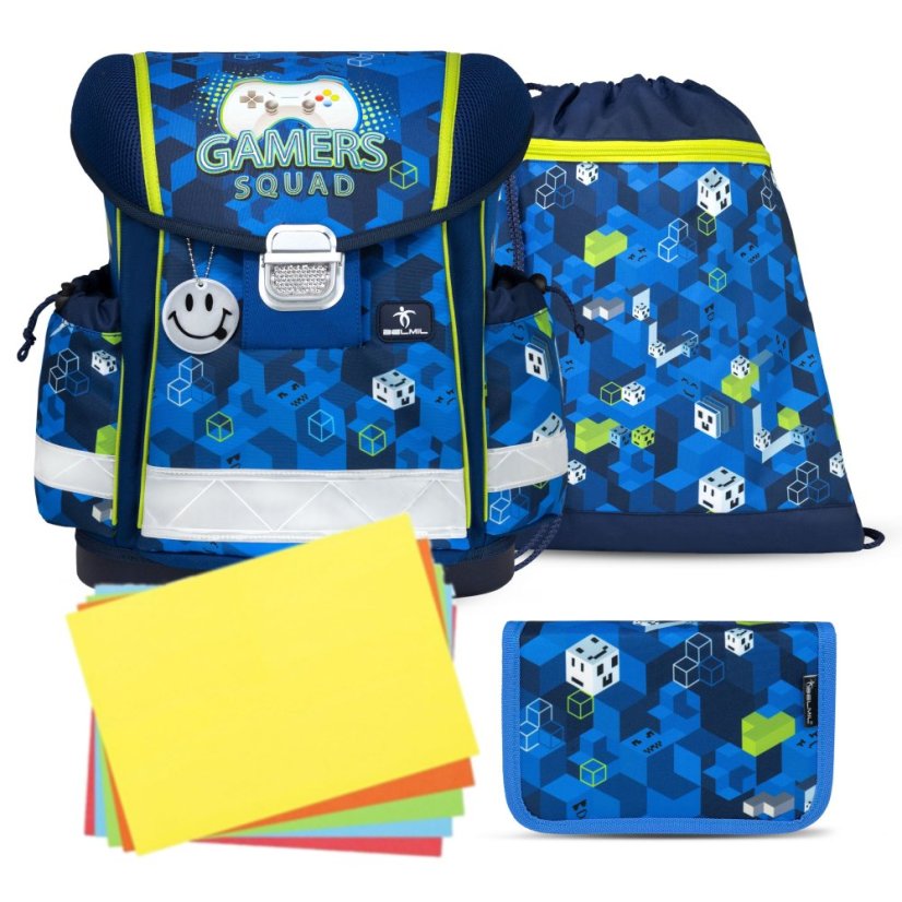 School bag Belmil 403-13 Classy Gamer Squad (set with pencil case and gym bag) + GIFT
