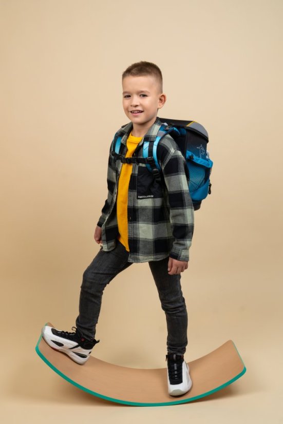 Školská taška Belmil 405-33 Mini-Fit Fire Football (set s peračníkom a vreckom) + DARČEK