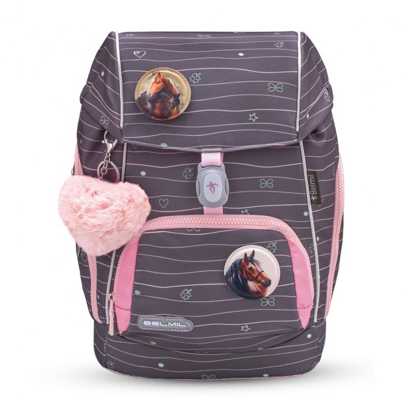 Školský batoh Belmil Premium 405-73/P Comfy Plus Mint (set s peračníkom, puzdrom, vreckom a 6 nálepiek)