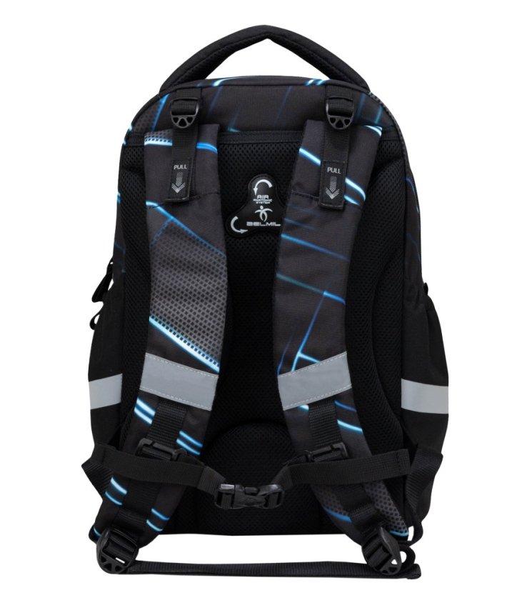 Školní batoh Belmil 338-87 Leisure Plus Midnight Turbo