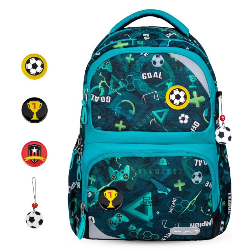 Školní batoh Belmil 338-37 Maxi Pack Football Goal