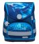 Školní aktovka Belmil 405-41 Compact Racing Blue Neon (set s penálem a sáčkem) + DÁREK