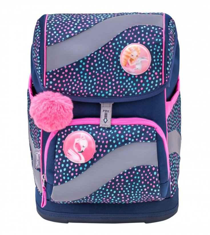 School backpack Belmil 405-51 Smarty Amazing Polka Dot 2 (set with pencil case and gym bag)
