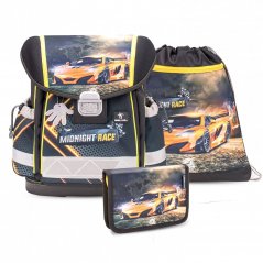 School bag Belmil 403-13 Classy Midnight Race (set with pencil case and gym bag)