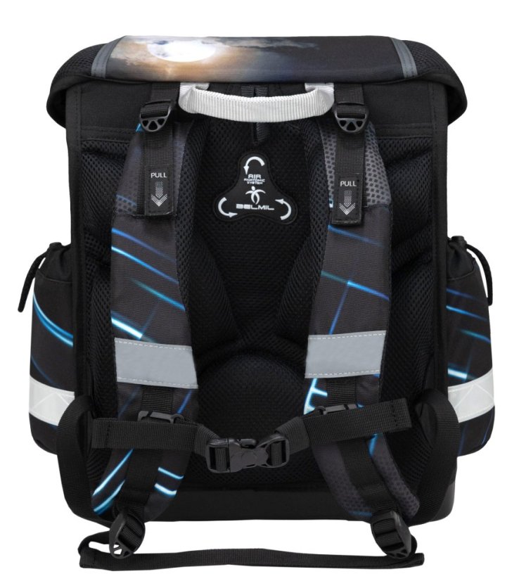 Školní aktovka Belmil 403-13 Classy Midnight Turbo (set s penálem a sáčkem) + DÁREK