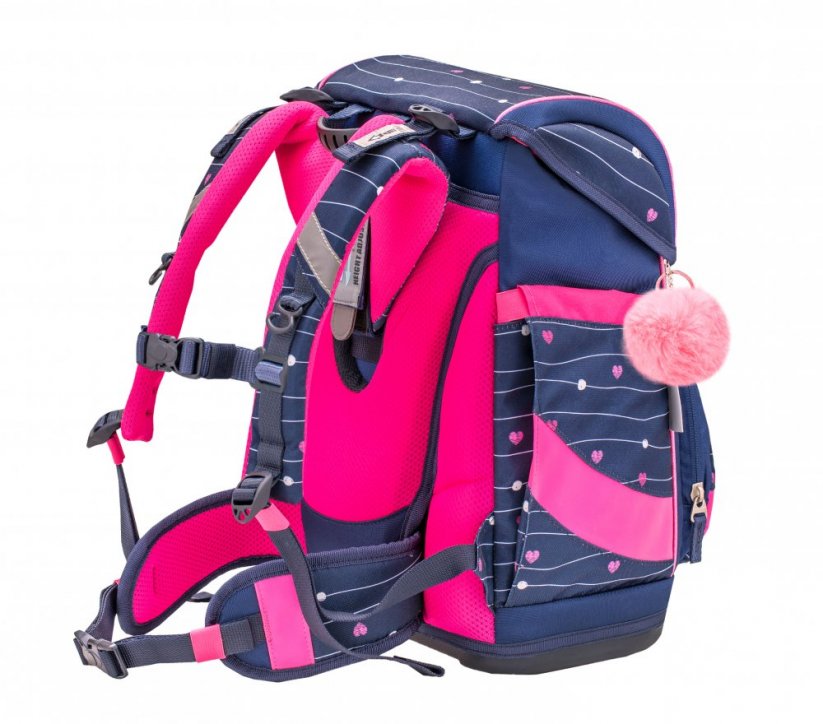 Školní batoh Belmil 405-51 Smarty Simple Heart 2 (set s penálem a sáčkem)