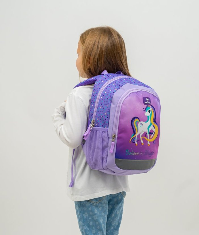 Detský batoh Belmil 305-4/A Unicorn Purple