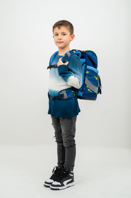 Školní batoh Belmil 405-51 Smarty Sketch Lime Green (set s penálem a sáčkem) + DÁREK