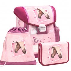 School bag Belmil 403-13 Classy My Sweet Horse (set with pencil case and gym bag)