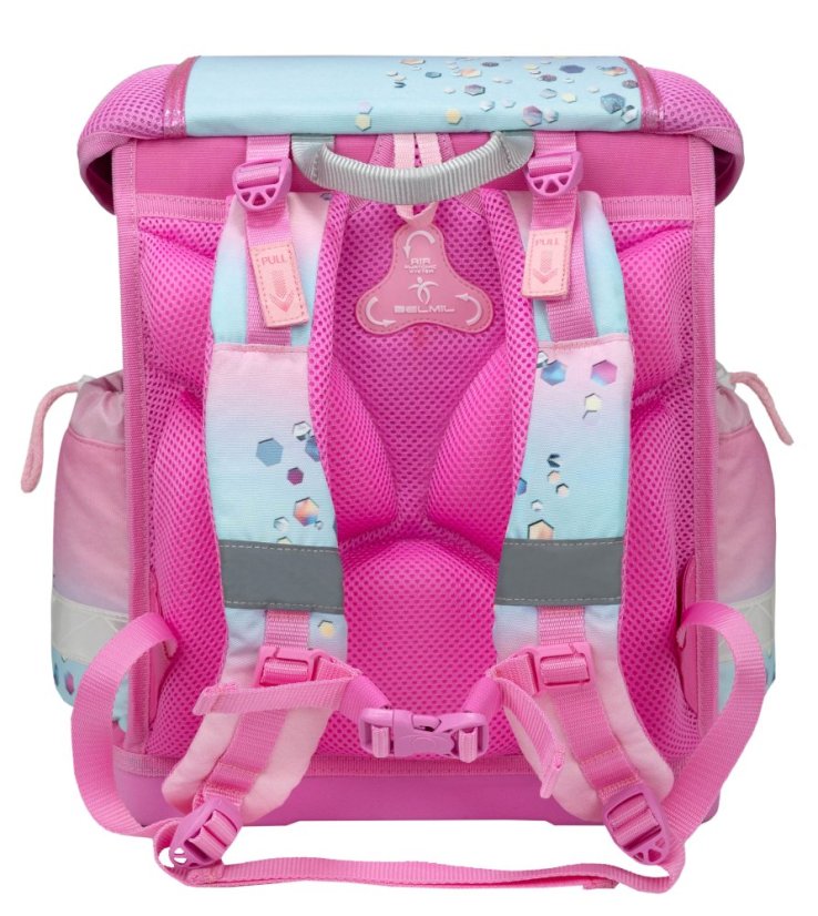 Školní aktovka Belmil 403-13 Classy Dream Hooves Pinky (set s penálem a sáčkem) + DÁREK