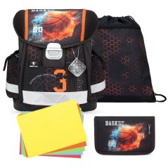 School bag Belmil 403-13 Classy Basket Inferno (set with pencil case and gym bag) + GIFT